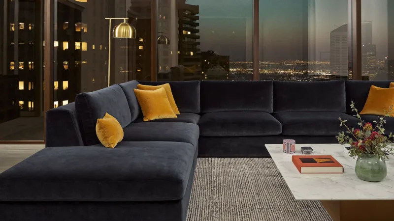 Furnished living room in a partner property